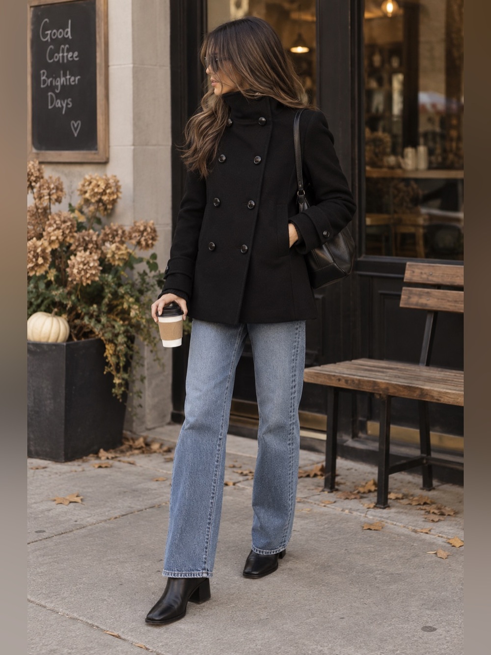 NWOT Babaton Wool & Cashmere Howel Pea Coat
